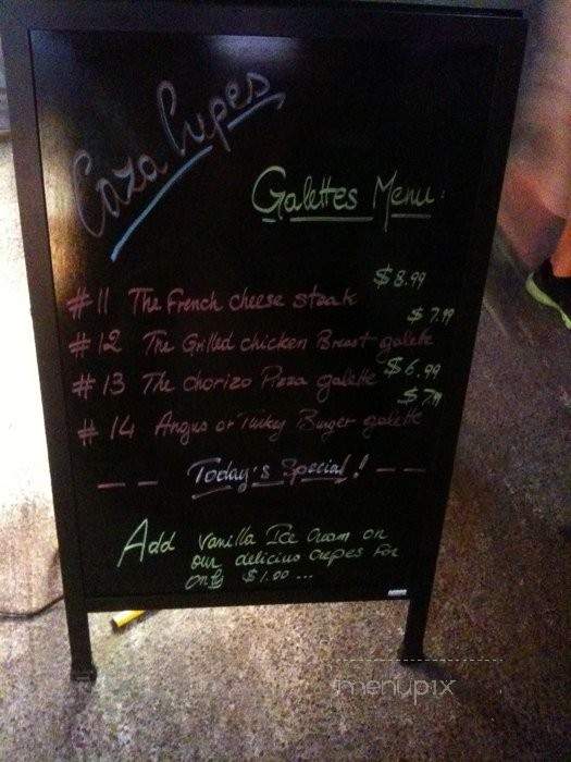 Caza Crepes - Miami Beach, FL menu_pic