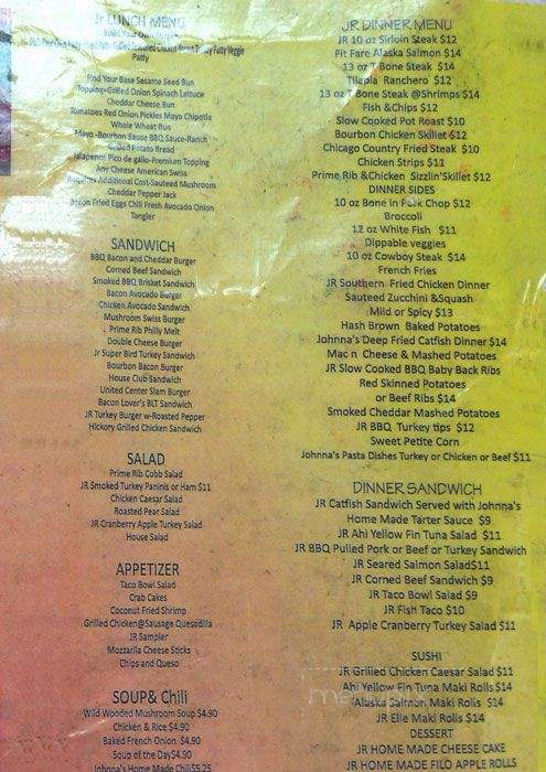Johnna's - Chicago, IL menu_pic