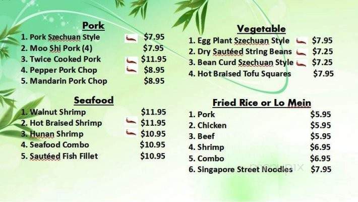 Chef Ma's Chinese Gourmet Restaurant - Saint Louis, MO menu_pic