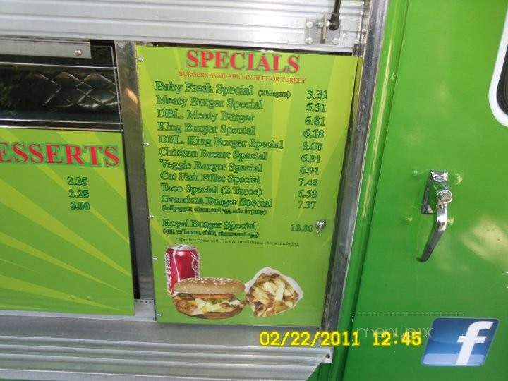 Fresh & Meaty Burgers On Wheels - Los Angeles, CA menu_pic