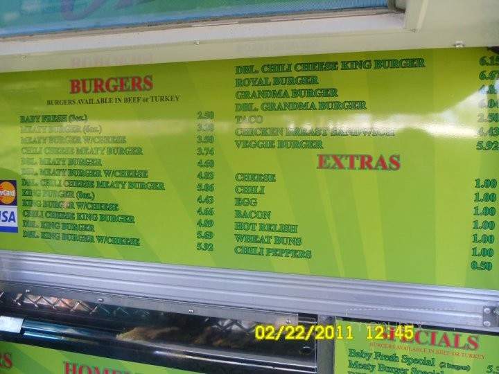 Fresh & Meaty Burgers On Wheels - Los Angeles, CA menu_pic