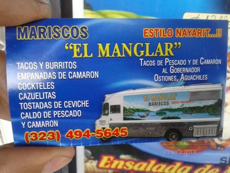 El Manglar - Los Angeles, CA menu_pic