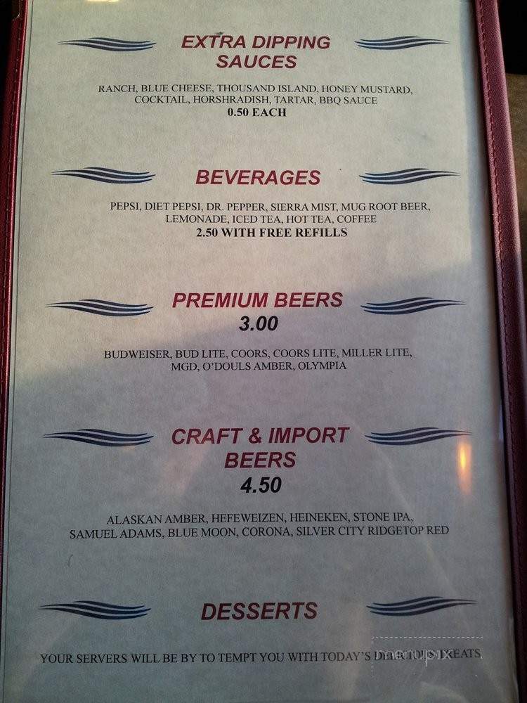 Bell Creek Bar & Grill - Sequim, WA menu_pic