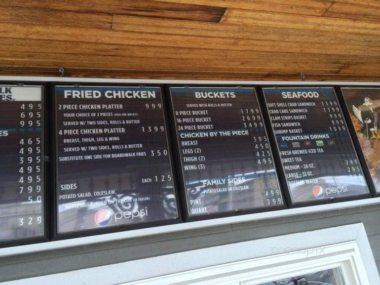 Dayton's Boardwalk Famous Fried Chicken & Seafood - Ocean City, MD menu_pic