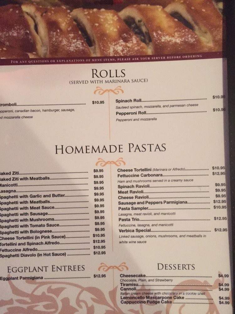 Joe's Italian Grill - Joplin, MO menu_pic