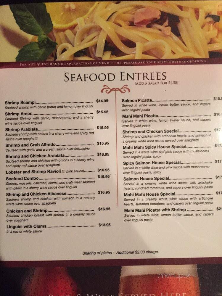 Joe's Italian Grill - Joplin, MO menu_pic