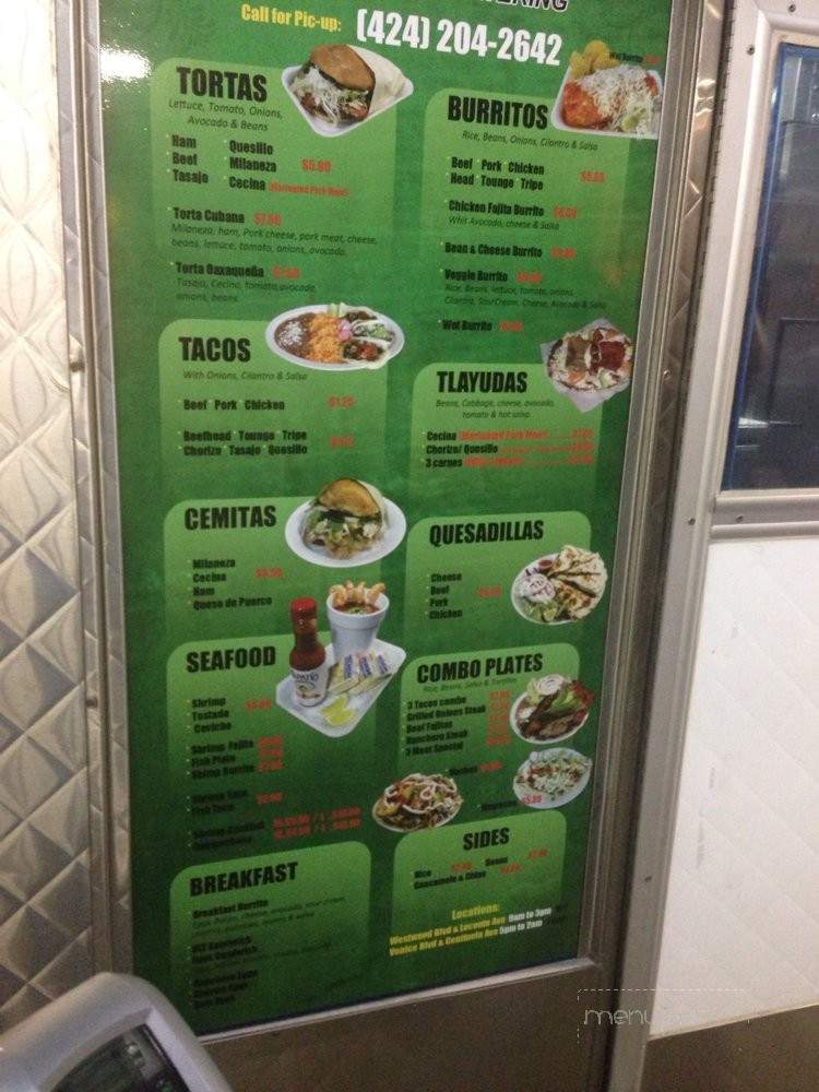 Tatiana's Catering Truck - Los Angeles, CA menu_pic