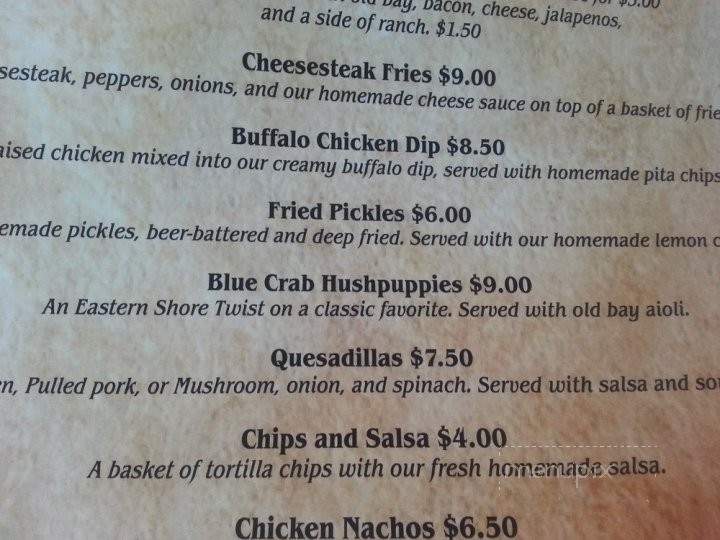 Burley Inn Tavern - Berlin, MD menu_pic