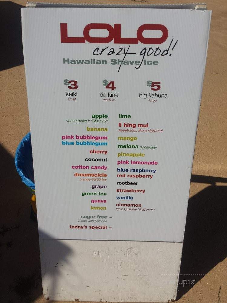 Lolo - Fresno, CA menu_pic