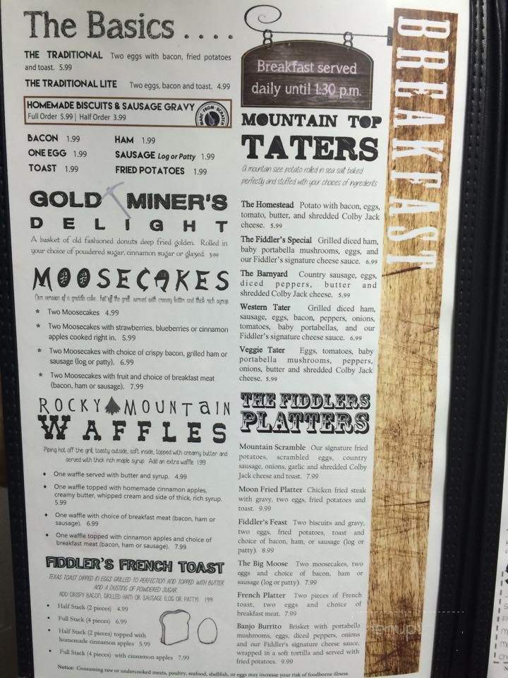 Fiddler's Moon - Argos, IN menu_pic