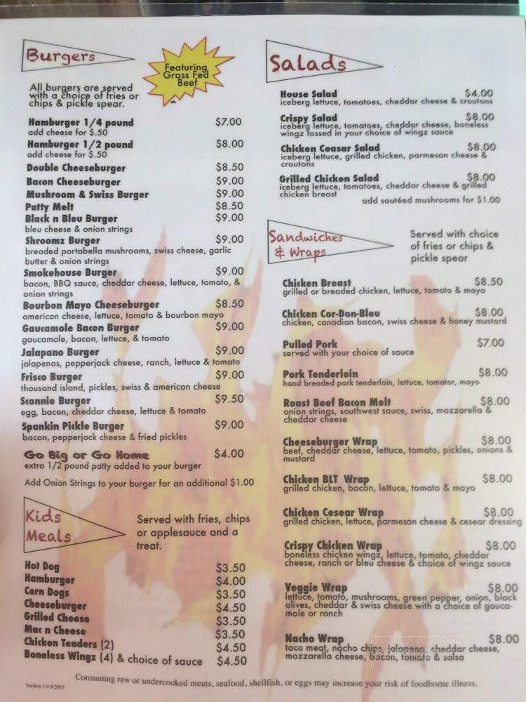Wingz-n-Thingz - Sun Prairie, WI menu_pic