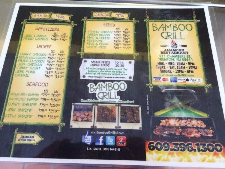 Bamboo Grill Jamaican Restaurant - Trenton, NJ menu_pic