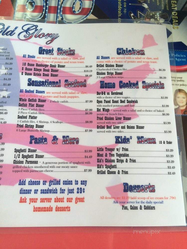Old Glory - Gallatin, TN menu_pic