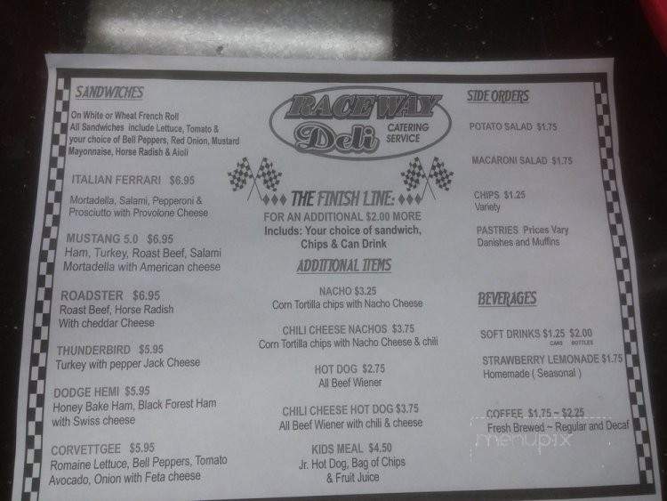Raceway Deli - La Puente, CA menu_pic