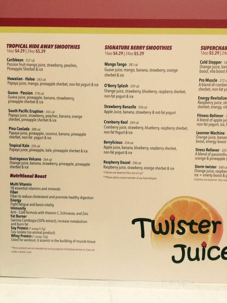 Twister Juice - West Covina, CA menu_pic