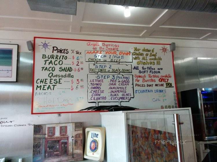 Angel's Burritos On the Square - Marietta, GA menu_pic