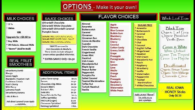 BlackEarth Java Coffee - Spencer, IA menu_pic