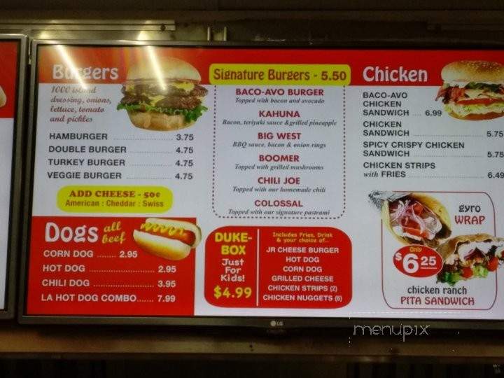 Victory Diner - Orange, CA menu_pic