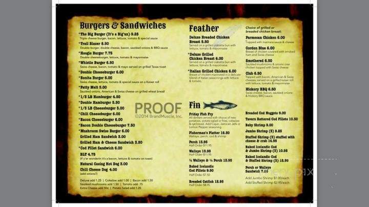 The Chuckwagon - Florence, WI menu_pic