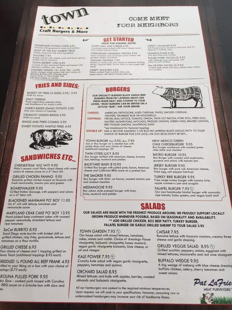 Town Craft Burgers - Englishtown, NJ menu_pic