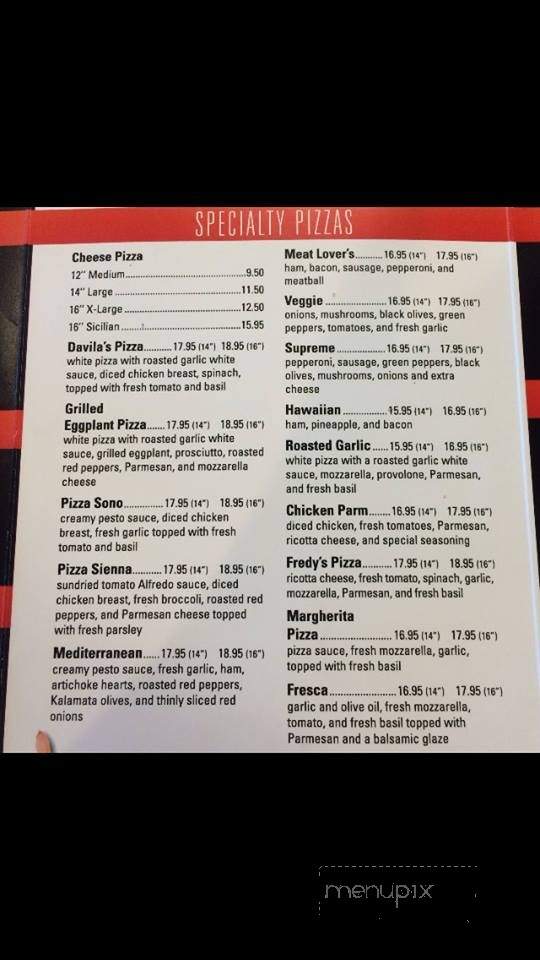 Davila's Pizza - Vero Beach, FL menu_pic