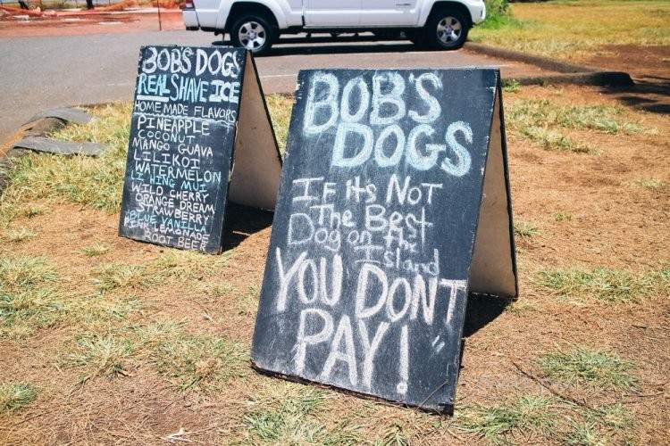 Bob's Dogs of Maui - Lahaina, HI menu_pic