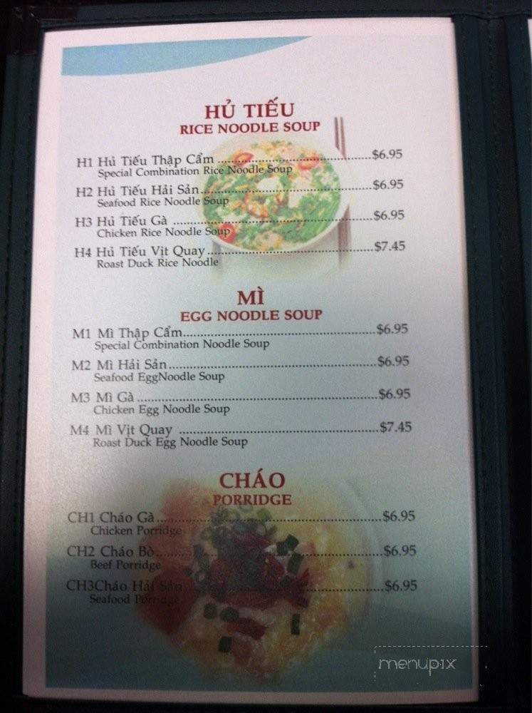 Saigon Restaurant - Rockford, IL menu_pic
