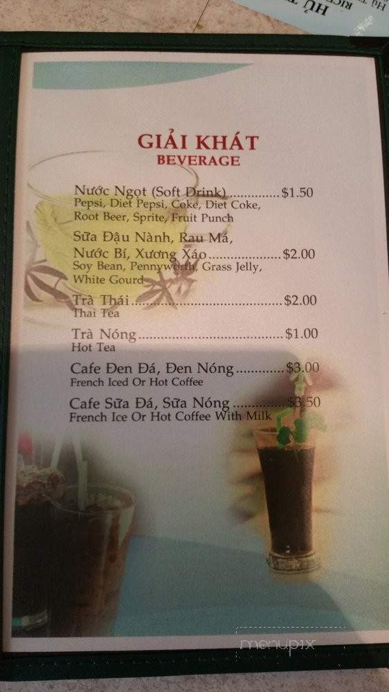 Saigon Restaurant - Rockford, IL menu_pic
