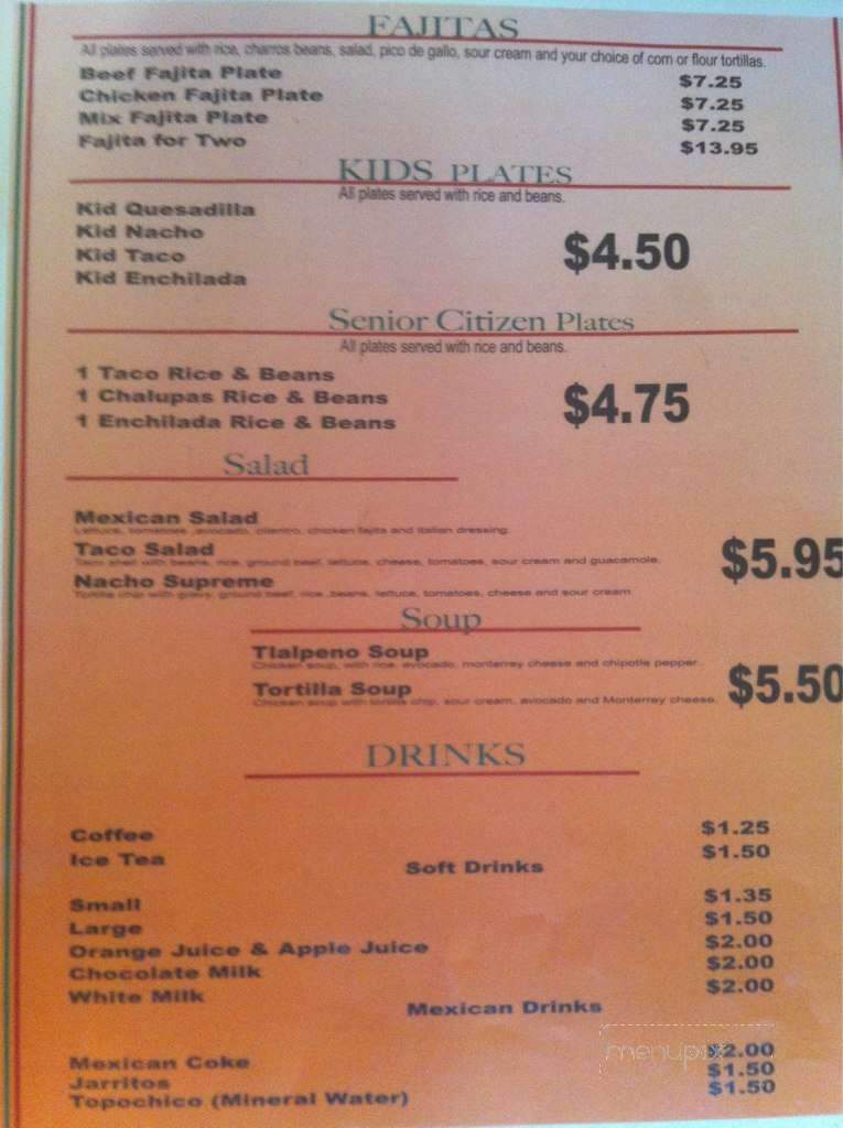 Montes Breakfast Burritos - Cleburne, TX menu_pic