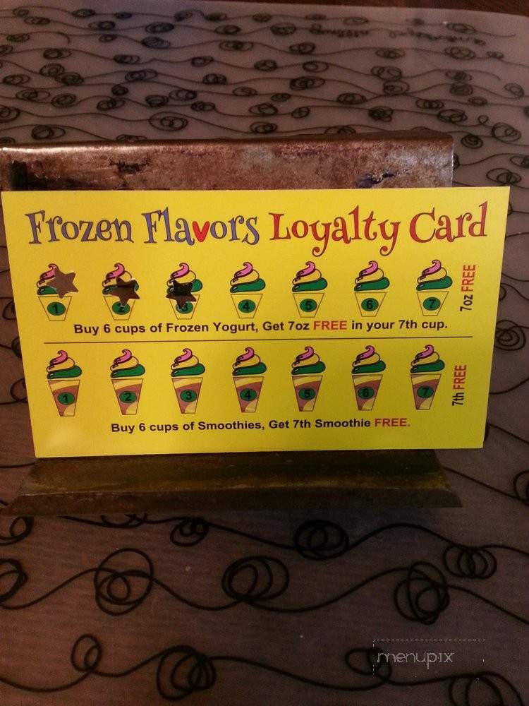 Frozen Flavors - Sun Valley, CA menu_pic