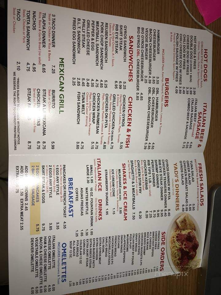 Serna's Grill Restaurant & Food Trucks - Franklin Park, IL menu_pic