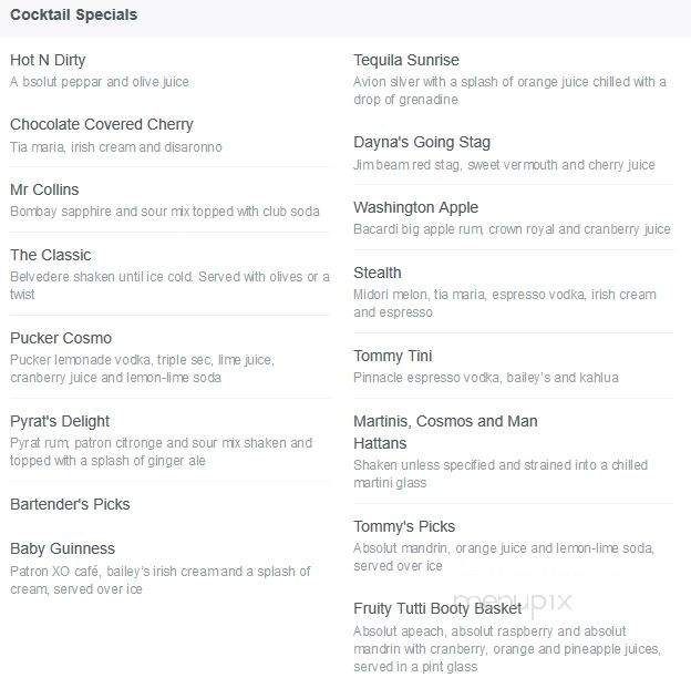 Chez Est - Hartford, CT menu_pic