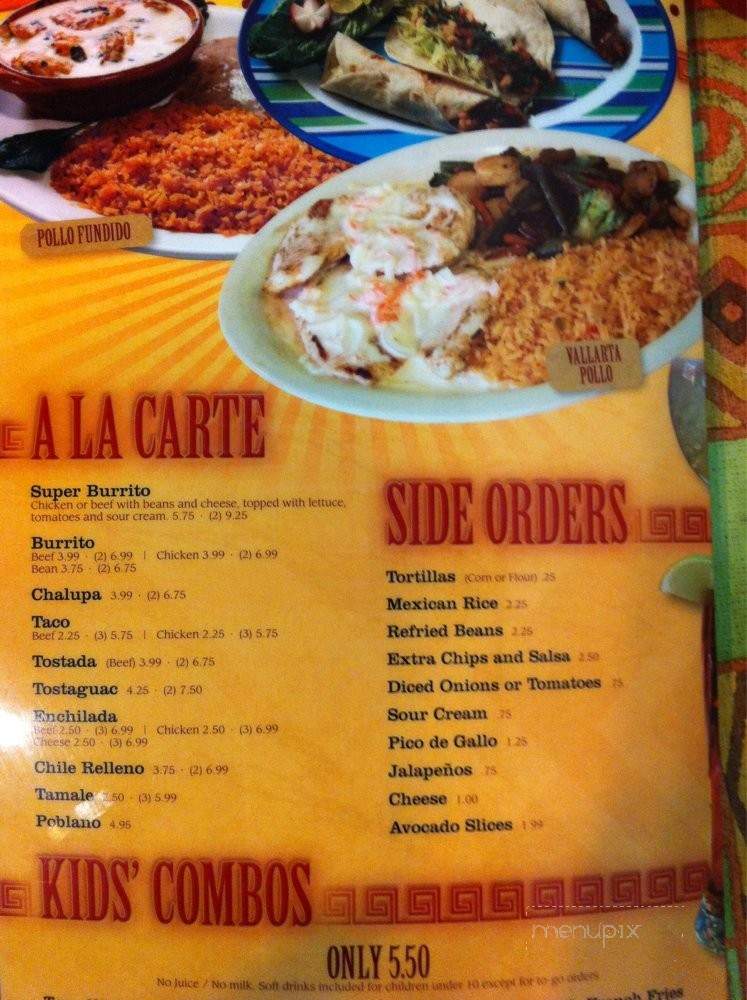 Chapultepec Mexican Restaurant - Collierville, TN menu_pic