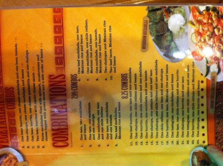 Chapultepec Mexican Restaurant - Collierville, TN menu_pic
