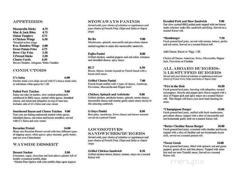 Aj's Place - Jefferson, WI menu_pic