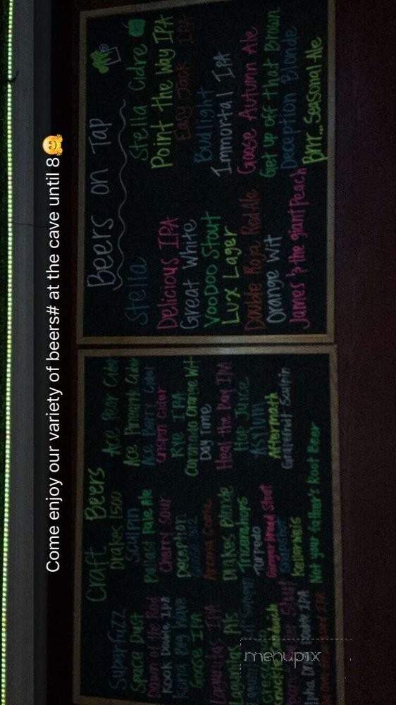 The Cave Sports Bar - Anaheim, CA menu_pic