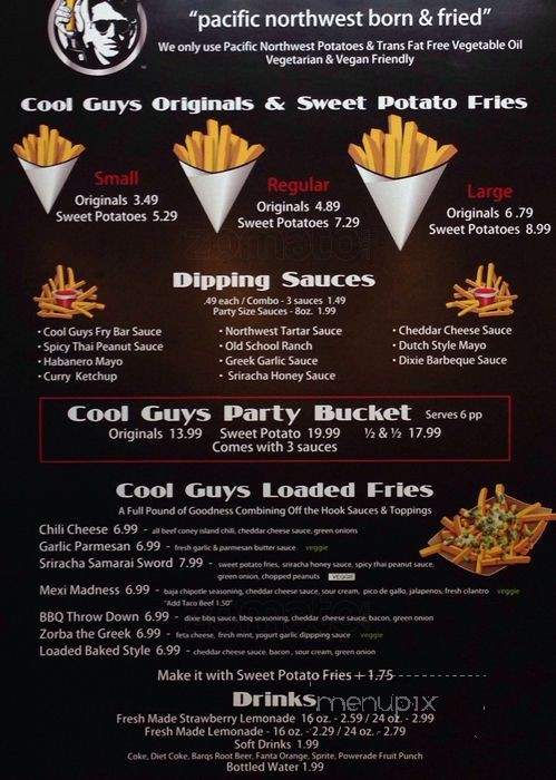 Cool Guys Fry Bar - Seattle, WA menu_pic