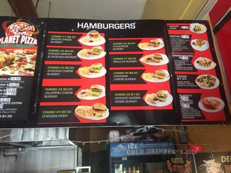 Planet Restaurant & Pizza - Los Angeles, CA menu_pic