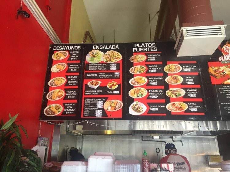 Planet Restaurant & Pizza - Los Angeles, CA menu_pic