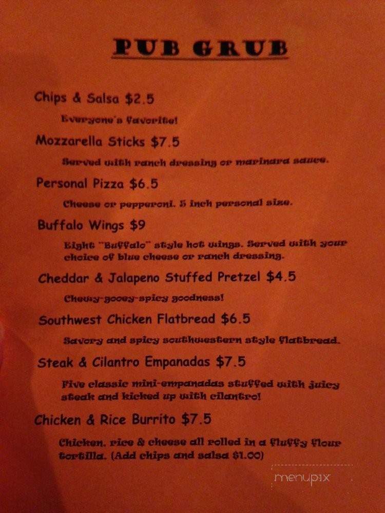 Back Door Pub - Los Angeles, CA menu_pic