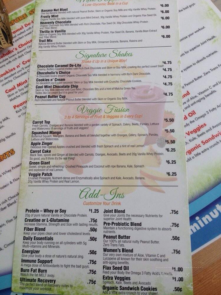 Juice It - Commerce, MI menu_pic