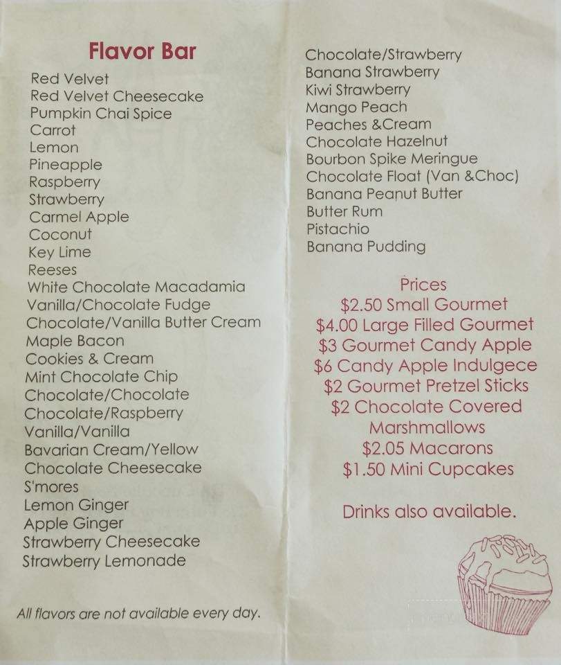 DA Cupcake Boutique - West Melbourne, FL menu_pic