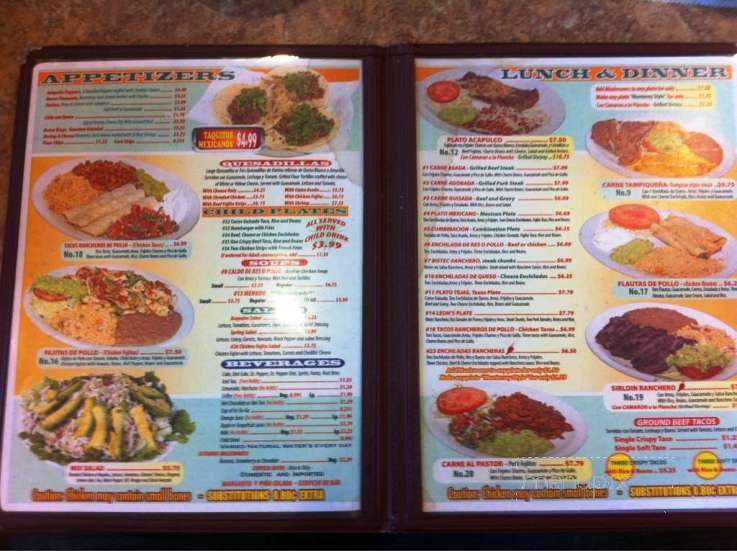Taqueria Acapulco - Corpus Christi, TX menu_pic