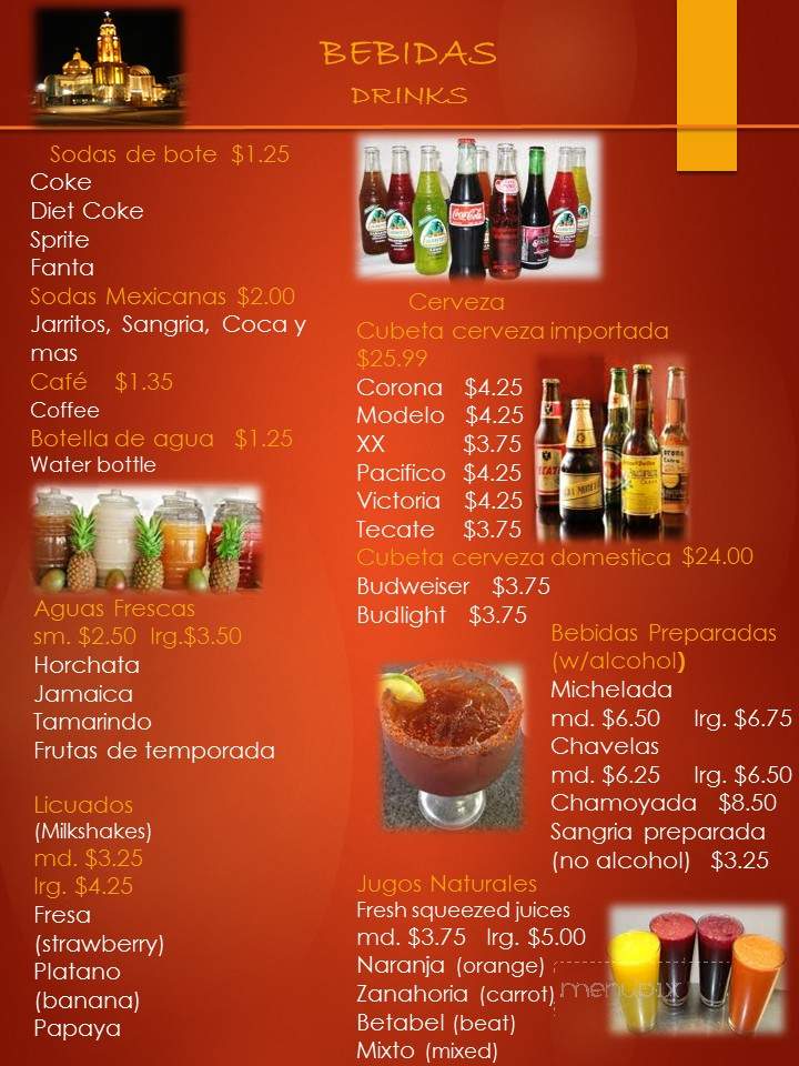 Renato's Mexican Restaurant - San Jose, CA menu_pic