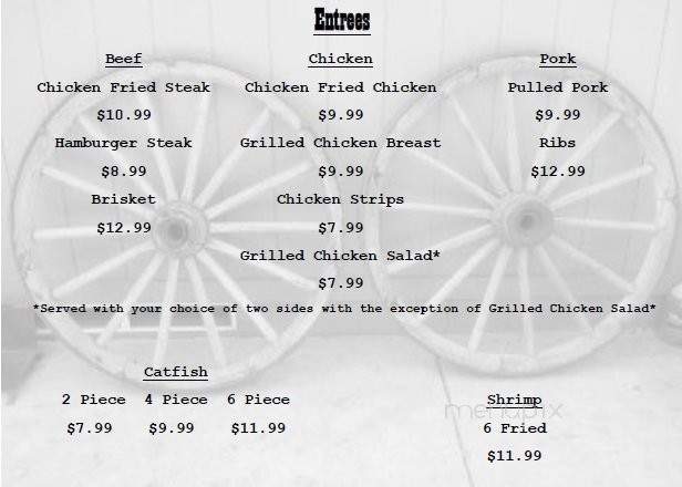 Wagon Wheel Restaurant - Atlanta, TX menu_pic