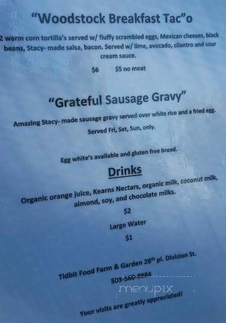 Stacy's 65 - Portland, OR menu_pic