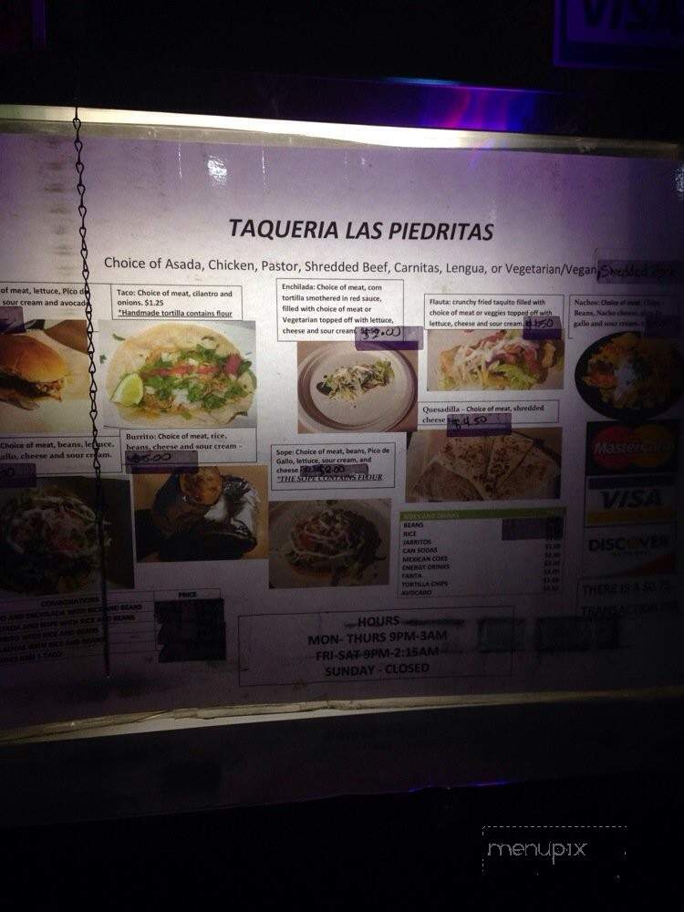 Taqueria Las Piedritas - Portland, OR menu_pic