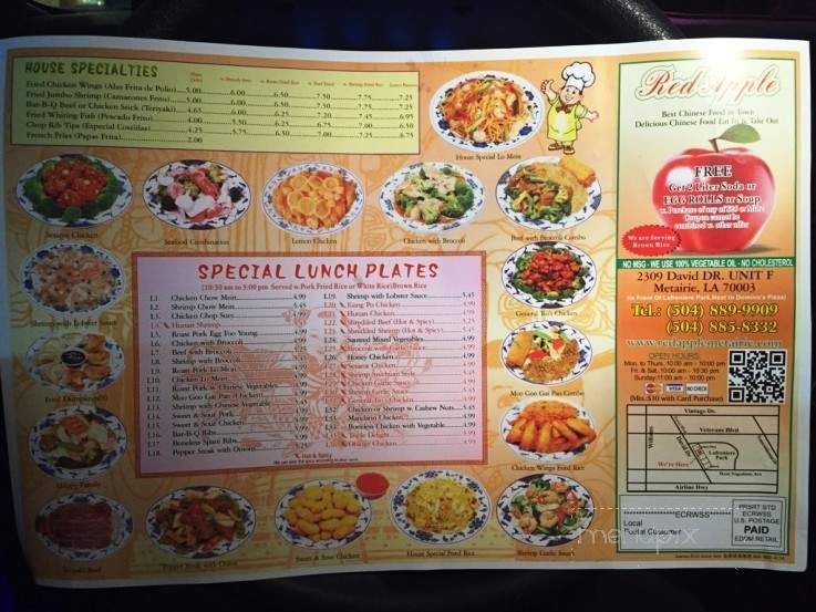 Red Apple Chinese Restaurant - Metairie, LA menu_pic