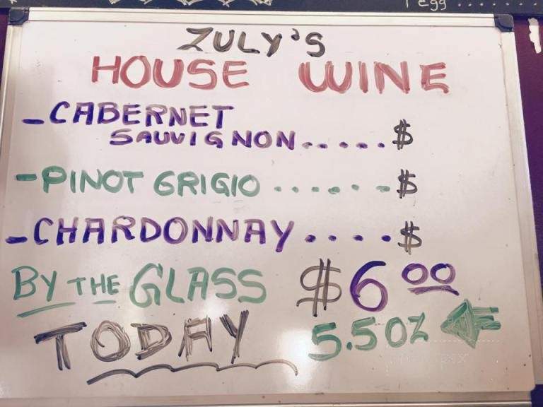 Zuly's Cafe - Dixon, NM menu_pic