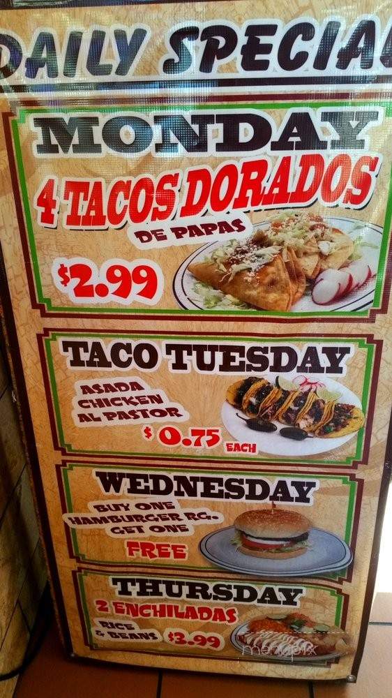 Guadalajara Xpress & Famous Burgers - Whittier, CA menu_pic